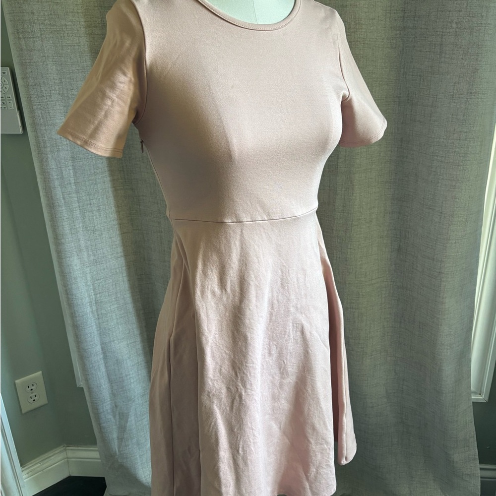 Roolee Blush Pink Nursing Friendly Dress